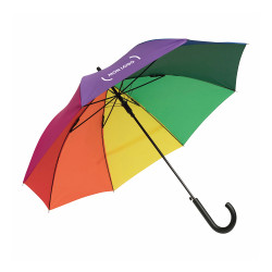 Parapluie canne tempête ouverture automatique arc-en-ciel