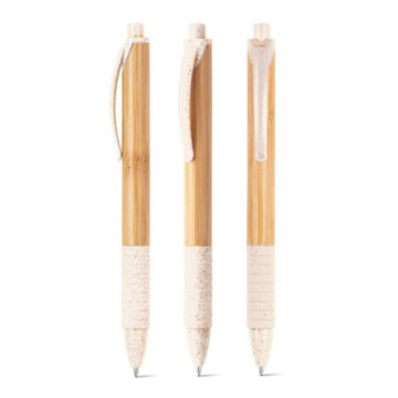 Stylo en bambou avec grip antidérapant
