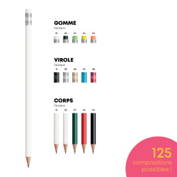 Crayon de papier résine recyclée avec gomme Ecolutions Bic®