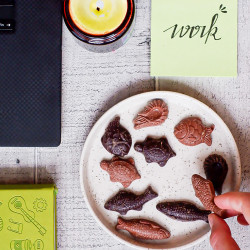 Sachet de friture 100 g chocolat au lait LPCG® marquage quadri