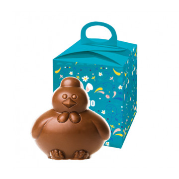 Moulage poule chocolat au lait 30 g LPCC® sans marquage