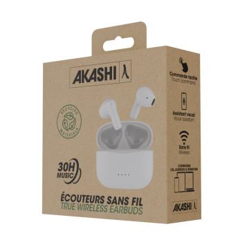 Ecouteurs Bluetooth® Akashi® blancs