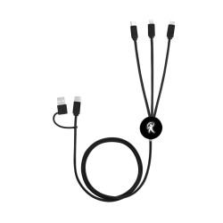 Câble de charge recyclé long 20W avec logo lumineux Akashi®