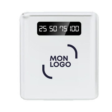 Batterie de secours avec 4 câbles 10000 mAh Akashi® blanche