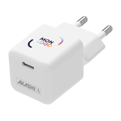 Chargeur secteur USB-C 30W Akashi® blanc
