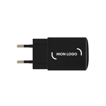 Chargeur secteur 2 USB Akashi® couleur