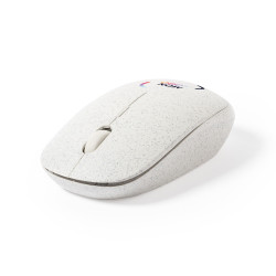 Souris optique sans fil en paille de blé