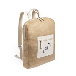 Sac à dos en jute et coton