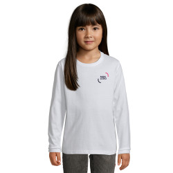 Tee-shirt enfant manches longues Sol's® Impérial blanc