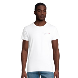 Tee-shirt homme en coton bio blanc Sol's® Pioneer