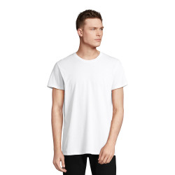 Tee-shirt mixte Sol's® en coton recyclé blanc Re Crusader