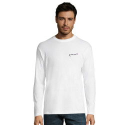 Tee-shirt homme manches longues Sol's® Monarch blanc