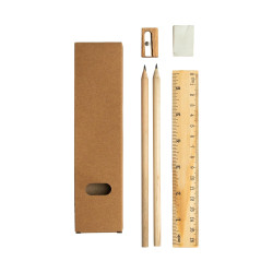 Set d'écriture 6 pièces en bois