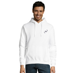 Sweat-shirt mixte à capuche Sol's® Snake blanc