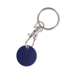 Porte-clés mousqueton et jeton ABS format 1 €