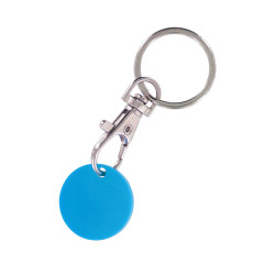 Porte-clés mousqueton et jeton ABS format 1 €