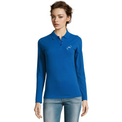 Polo femme manches longues Sol's® Perfect couleur