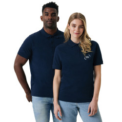 Polo mixte en coton bio et coton recyclé Iqoniq®