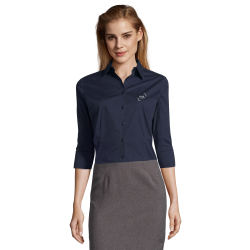 Chemise femme manches 3/4 Sol's® Effect couleur