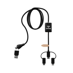 Câble de charge long 40W recyclé avec logo lumineux SCX®