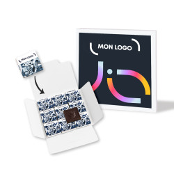 Carte 9 carrés BIO LPCC® bagues personnalisées - marq quadri R/V