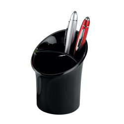 Pot à crayons en acrylique noir