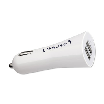 Chargeur voiture 2 ports USB