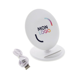 Support téléphone chargeur à induction 5 W blanc