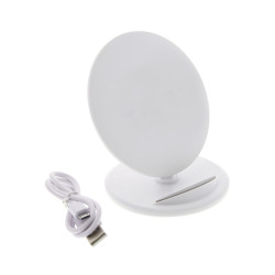 Support téléphone chargeur à induction 5 W blanc
