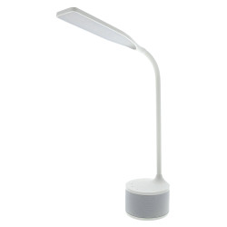 Lampe de bureau avec enceinte Bluetooth® blanche