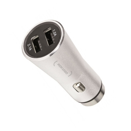 Chargeur allume-cigare 2 ports USB brise-vitre