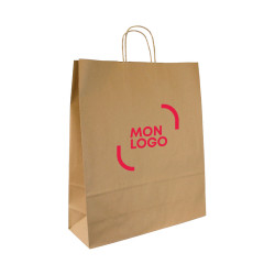 Sac kraft havane biodégradable  110 g/m² 44 x 15 x 50 cm