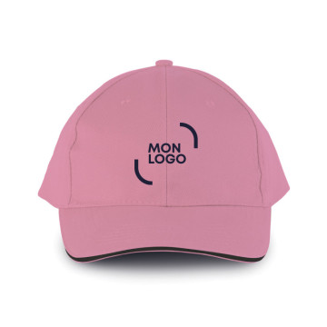 Casquette K-up® 6 pans en coton 260 g/m²
