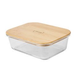 Lunch box en verre et en bambou 1060 mL
