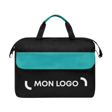 Sacoche noir-turquoise