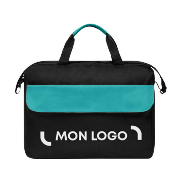 Sacoche noir-turquoise