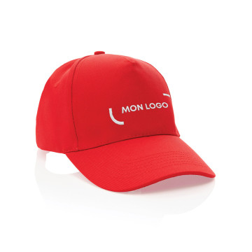 Casquette 5 panneaux en coton recyclé 280 gr/m² Impact AWARE™