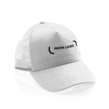 Casquette trucker 5 pans en coton recyclé 190 g/m² Impact AWARE™