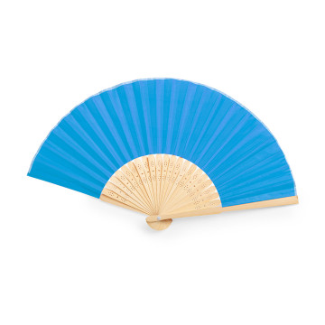 Eventail en tissu et bambou