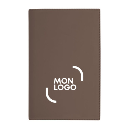 Porte-carte grise gomme mat marquage 1 couleur