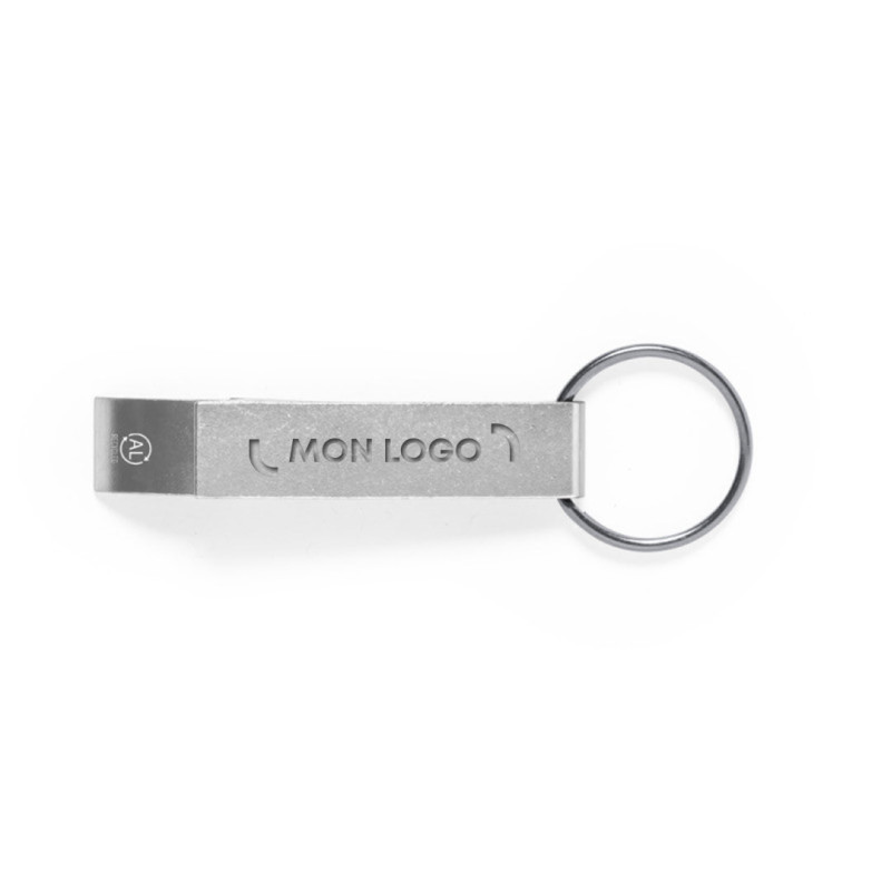 Porte-clés décapsuleur en aluminium recyclé
