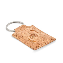 Porte-clés rectangle en liège