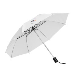 Parapluie pliable ouverture & fermeture manuelles blanc