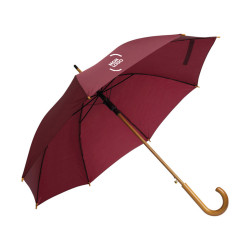 Parapluie canne ouverture automatique bordeaux