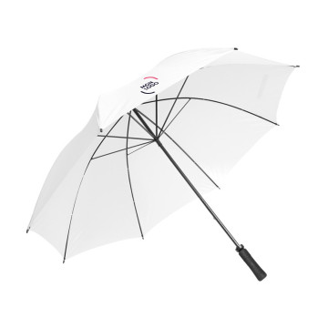 Parapluie golf tempête ouverture manuelle blanc