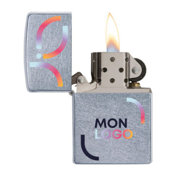 Briquet tempête Zippo® Street Chrome™ marquage quadri