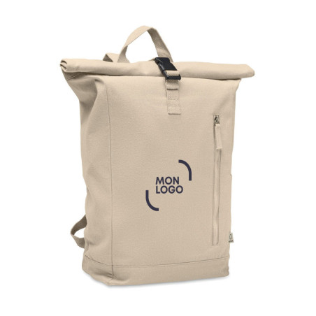 Sac à dos roll top en matières recyclées