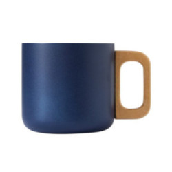 Mug bleu marine en acier inoxydable à double paroi