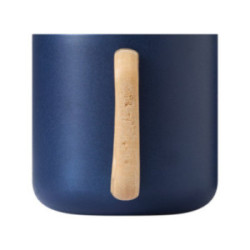 Mug bleu marine en acier inoxydable à double paroi