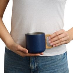 Mug bleu marine en acier inoxydable à double paroi